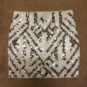 Express dazzled skirt